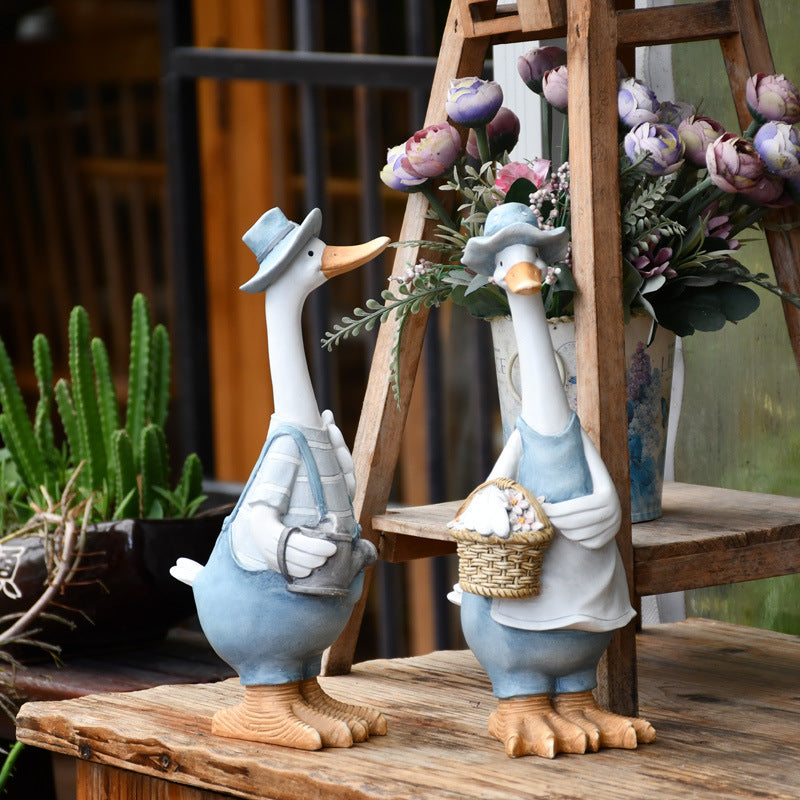 Nordic Duck Decorations, Home Accessories, Outdoor TV Cabinet Porch Decorations