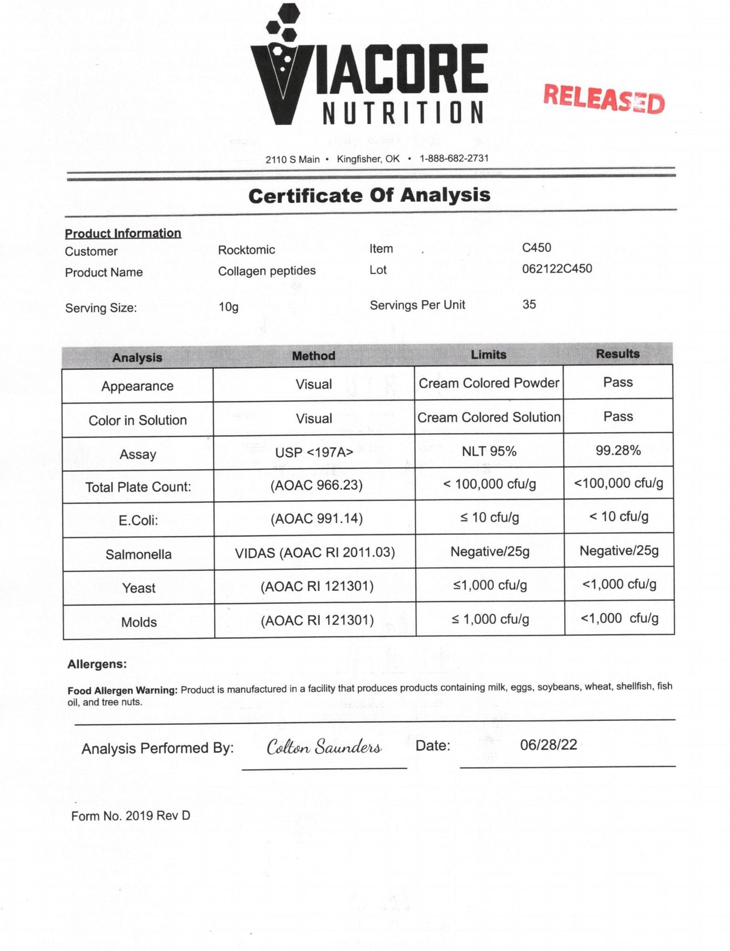 Collagen Type 1 & 3 Grass Fed 350g