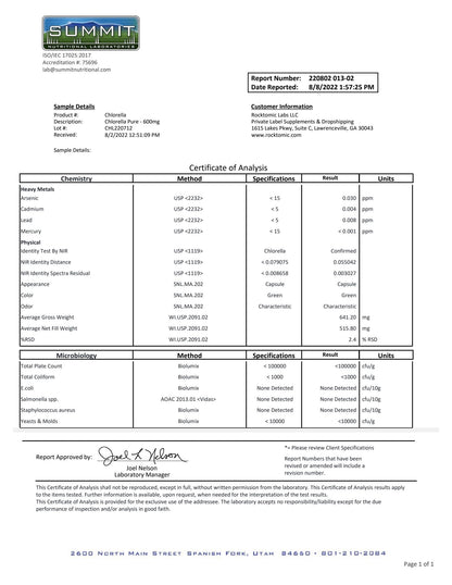 Chlorella Pure - 600mg