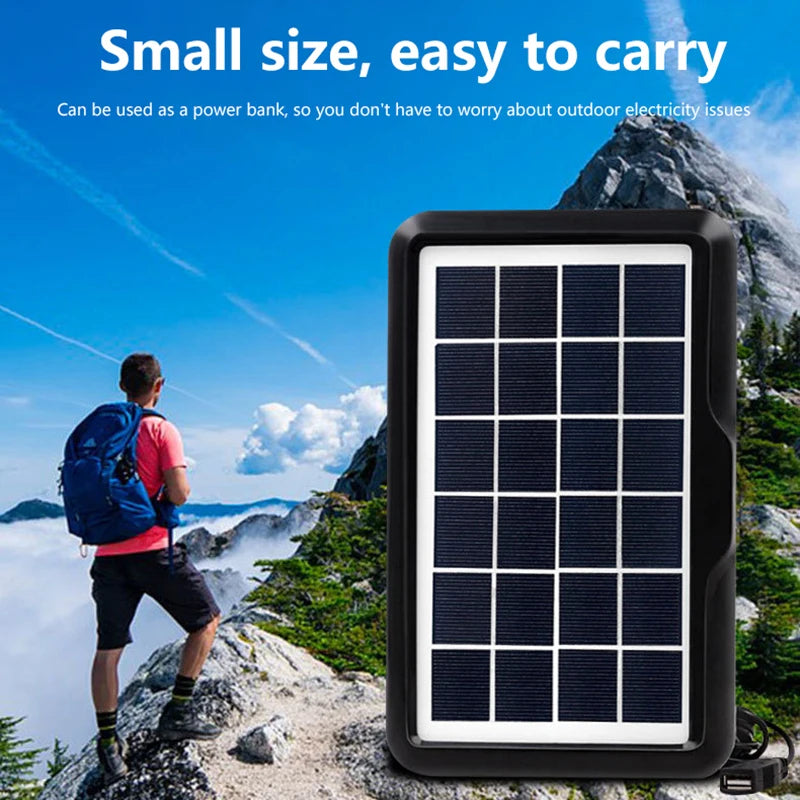 3W Portable Solar Panel With USB Charge For Phone Charging Outdoor Hiking Camping Home Mobile Power Supply Bank 6V Solar Plate