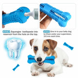 Soft Rubber Dog Toothbrushes Puppy Chew Toys Dog Brush Stick 360 Degree Teeth Cleaning Toothpaste for Small Dogs Pet Toothbrush