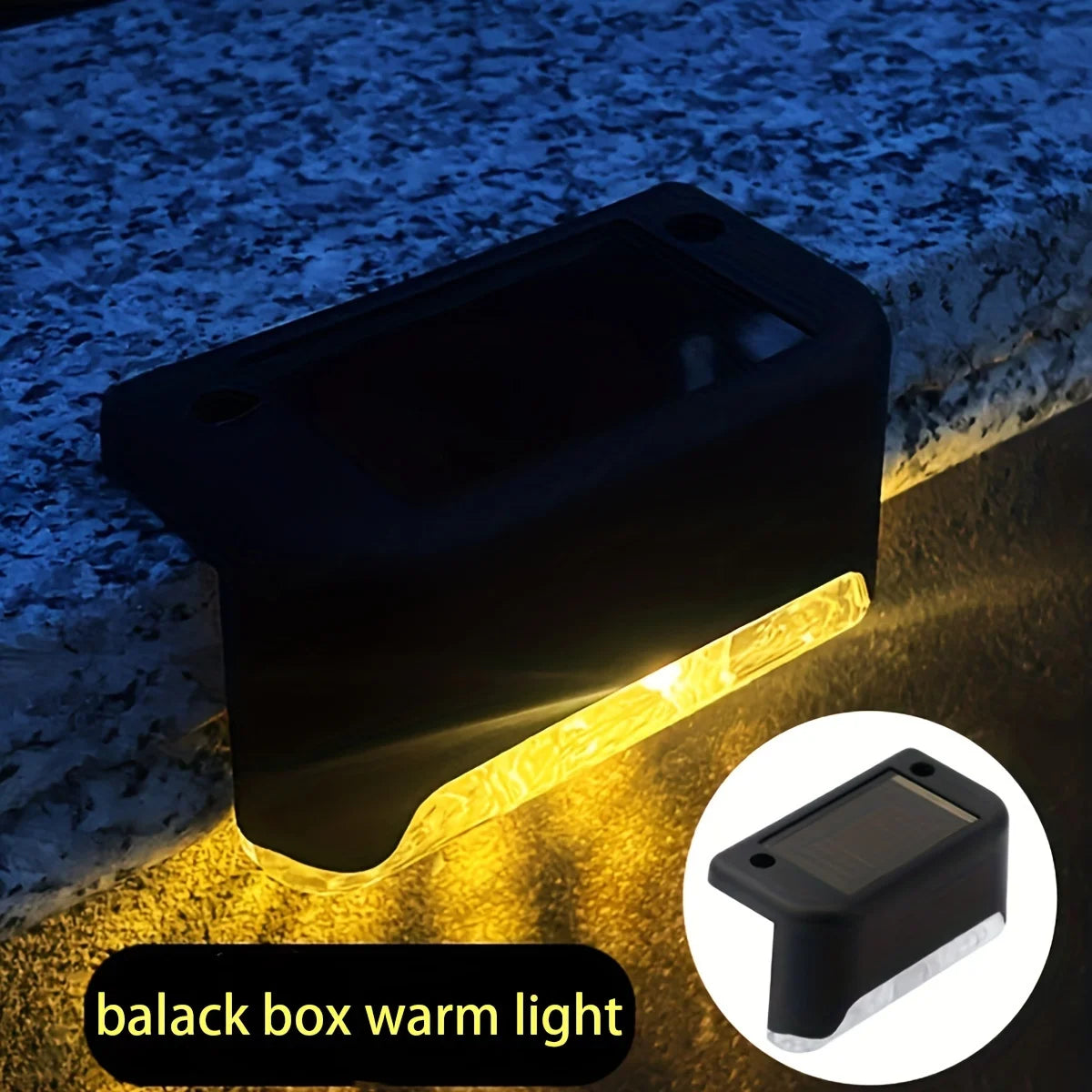 4/12 Pack Deck Lights Solar Powered, Solar Step Lights Outdoor Waterproof Led, Step Lights Solar Powered Used For Deck Stairs