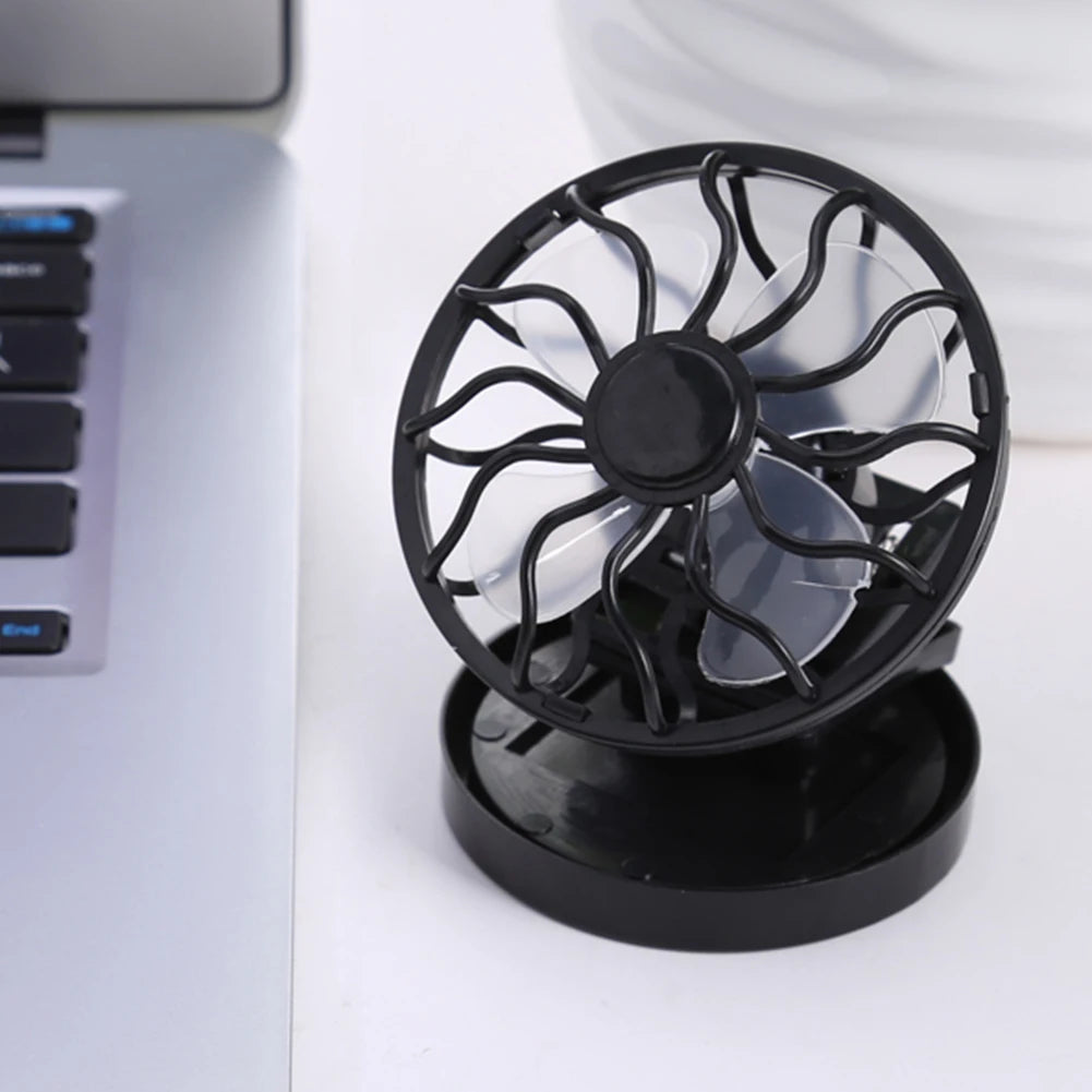 Portable Mini Solar Powered Clip Fan Mountain Climbing Camping Wilderness SurvivalSummer Hat Cap Clip Cooler Fan