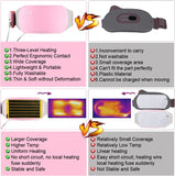 Washable Menstrual Colica Massager Menstrual Colic Period Pain Relief Heating Pad for Menstrual Cramps Abdominal Belly Warmer
